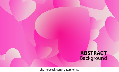 Abstract Colorful Love Background Vector Illustration