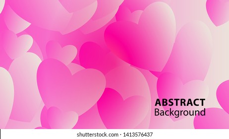 Abstract Colorful Love Background Vector Illustration