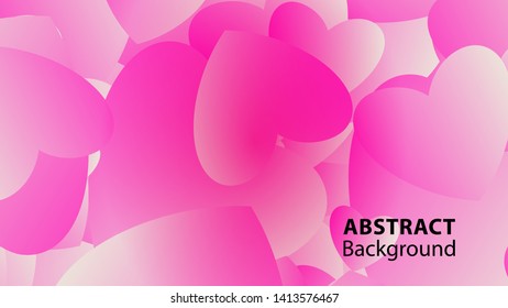 Abstract Colorful Love Background Vector Illustration