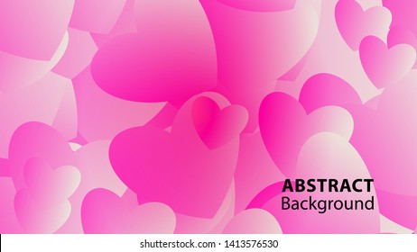 Abstract Colorful Love Background Vector Illustration