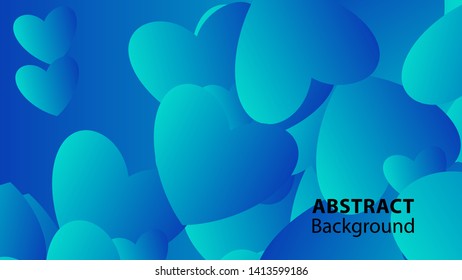 Abstract Colorful Love Background Vector Illustration