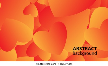 Abstract Colorful Love Background Vector Illustration