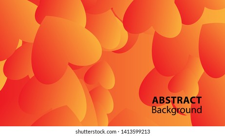 Abstract Colorful Love Background Vector Illustration