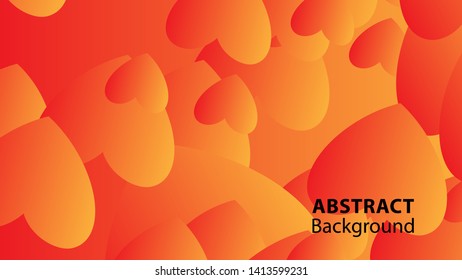 Abstract Colorful Love Background Vector Illustration