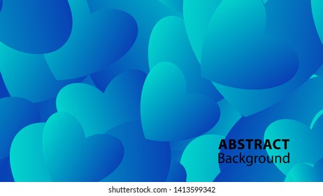 Abstract Colorful Love Background Vector Illustration