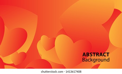 Abstract Colorful Love Background Vector Illustration