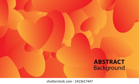 Abstract Colorful Love Background Vector Illustration