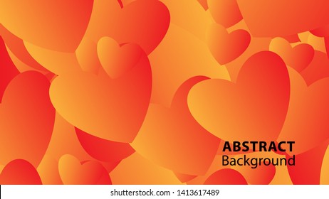 Abstract Colorful Love Background Vector Illustration