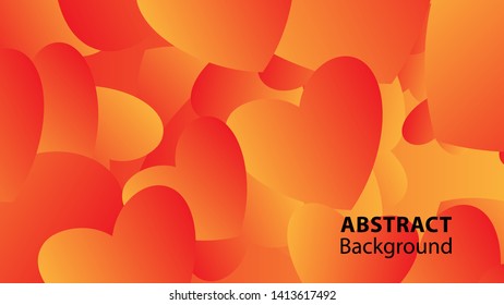 Abstract Colorful Love Background Vector Illustration