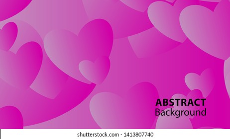 Abstract Colorful Love Background Vector Illustration
