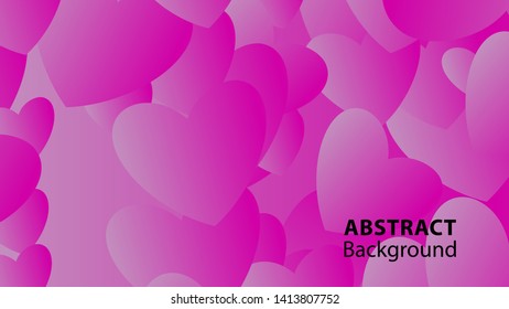 Abstract Colorful Love Background Vector Illustration