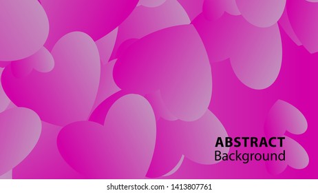 Abstract Colorful Love Background Vector Illustration