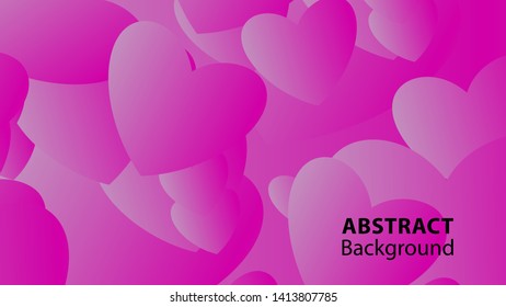 Abstract Colorful Love Background Vector Illustration