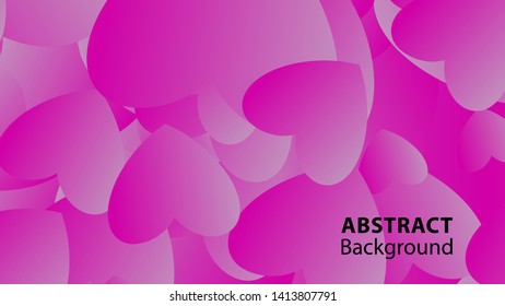 Abstract Colorful Love Background Vector Illustration