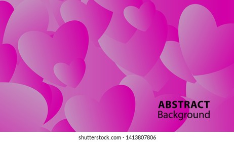 Abstract Colorful Love Background Vector Illustration
