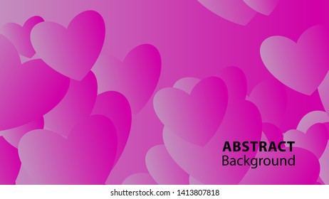 Abstract Colorful Love Background Vector Illustration