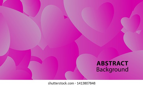 Abstract Colorful Love Background Vector Illustration