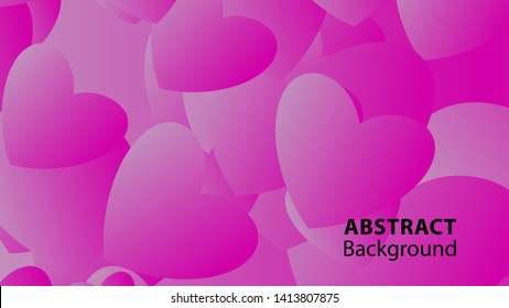 Abstract Colorful Love Background Vector Illustration