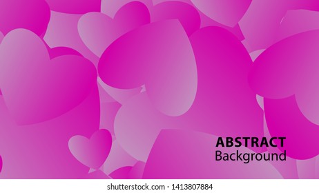 Abstract Colorful Love Background Vector Illustration