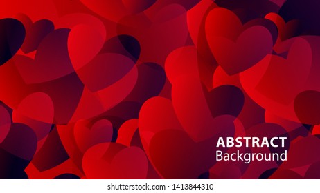Abstract Colorful Love Background Vector Illustration
