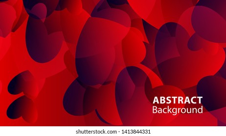 Abstract Colorful Love Background Vector Illustration
