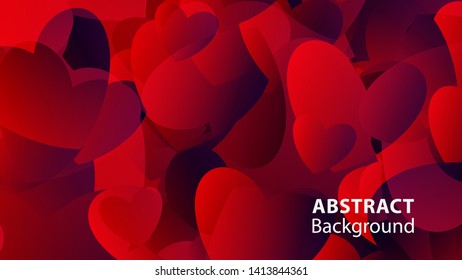Abstract Colorful Love Background Vector Illustration
