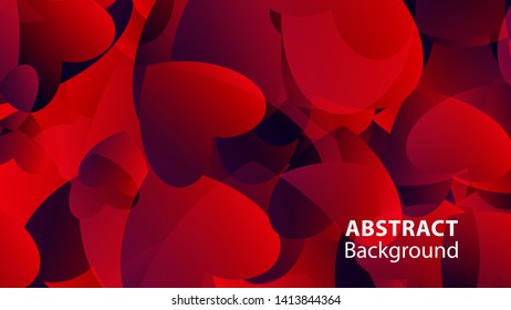Abstract Colorful Love Background Vector Illustration
