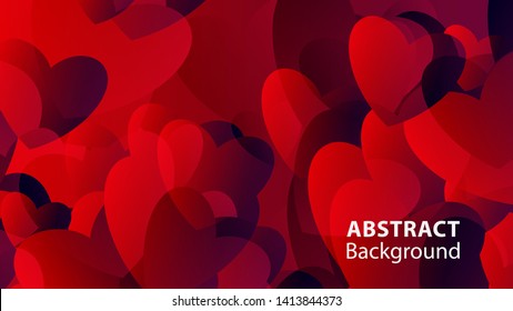 Abstract Colorful Love Background Vector Illustration
