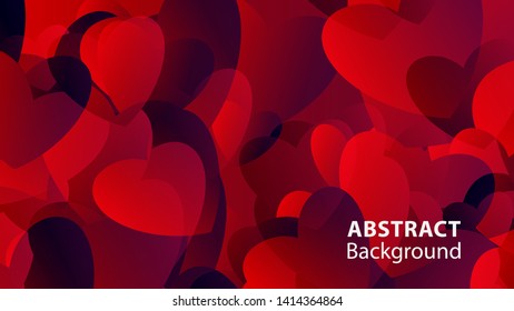 Abstract Colorful Love Background Vector Illustration