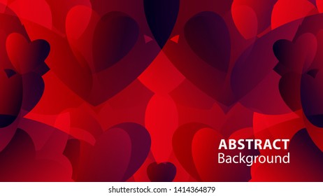 Abstract Colorful Love Background Vector Illustration