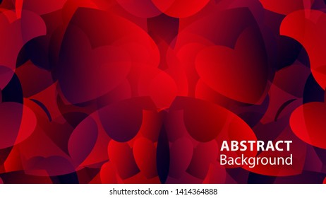 Abstract Colorful Love Background Vector Illustration