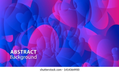 Abstract Colorful Love Background Vector Illustration