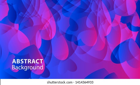 Abstract Colorful Love Background Vector Illustration