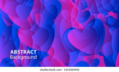 Abstract Colorful Love Background Vector Illustration