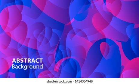 Abstract Colorful Love Background Vector Illustration
