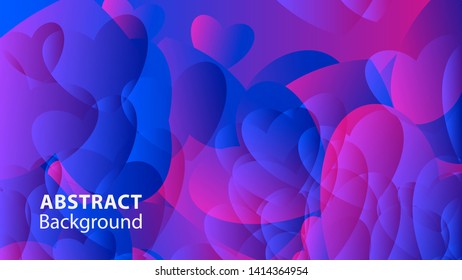 Abstract Colorful Love Background Vector Illustration