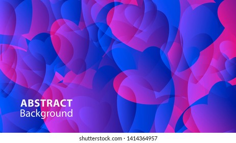 Abstract Colorful Love Background Vector Illustration