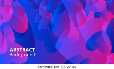 Abstract Colorful Love Background Vector Illustration