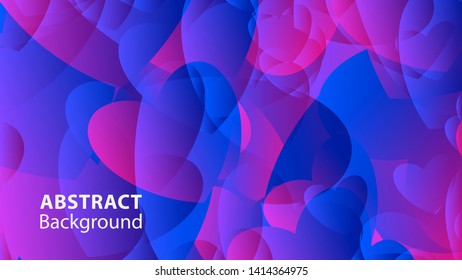 Abstract Colorful Love Background Vector Illustration