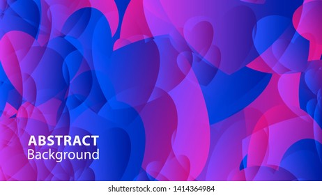 Abstract Colorful Love Background Vector Illustration