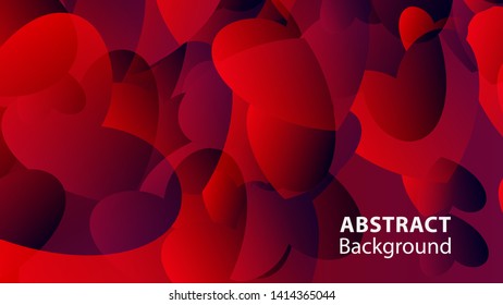 Abstract Colorful Love Background Vector Illustration