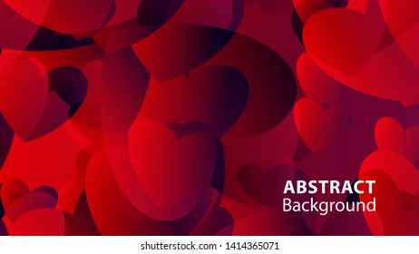 Abstract Colorful Love Background Vector Illustration