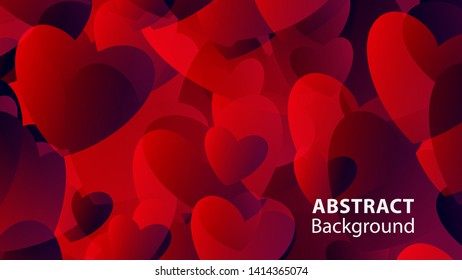 Abstract Colorful Love Background Vector Illustration