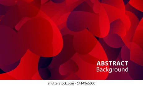 Abstract Colorful Love Background Vector Illustration