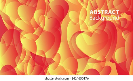 Abstract Colorful Love Background Vector Illustration