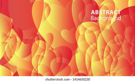 Abstract Colorful Love Background Vector Illustration