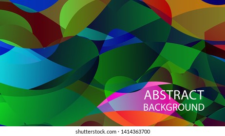 Abstract Colorful Love Wave Background Vector Illustration