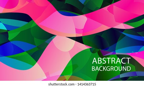 Abstract Colorful Love Wave Background Vector Illustration