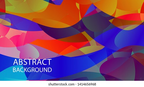 Abstract Colorful Love Wave Background Vector Illustration
