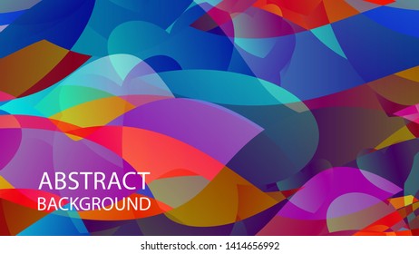 Abstract Colorful Love Wave Background Vector Illustration
